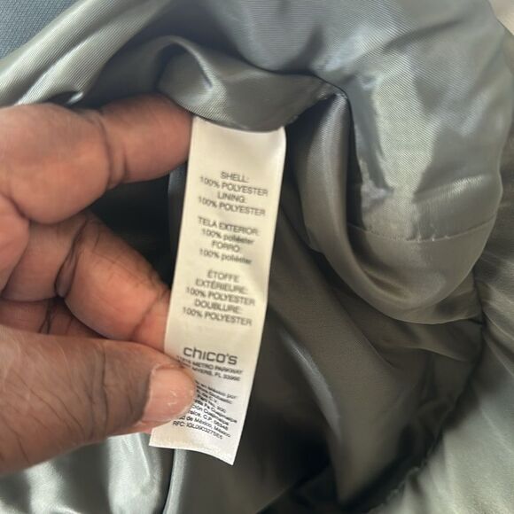 Chico’s Collectibles Embroidered Bomber Jacket 1=8-10 - Picture 7 of 7